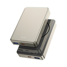 Повербанк портативний акумулятор Power Bank Wiwu P15-1 Magnetic MagSafe магнітний 10000 mAh Gold